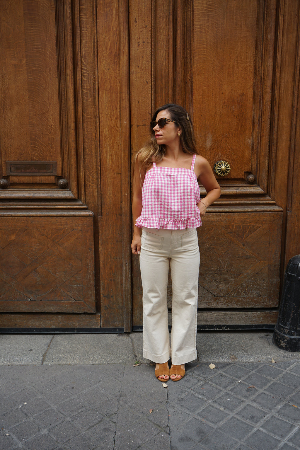 Top Callie Vichy Rose