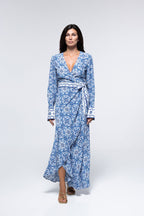 Vestido Valina - Azulejo Azul
