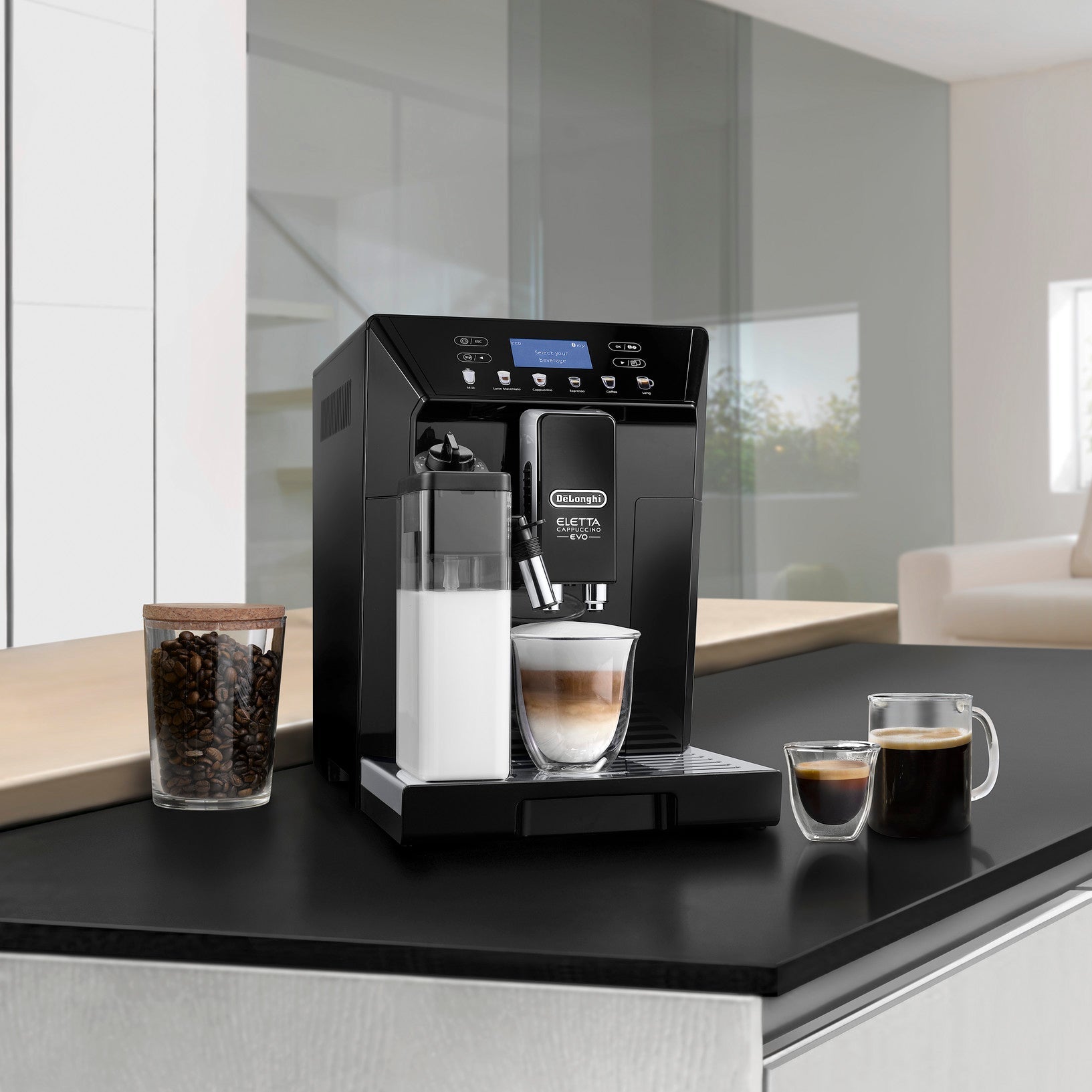Eletta Cappuccino Evo - Noir