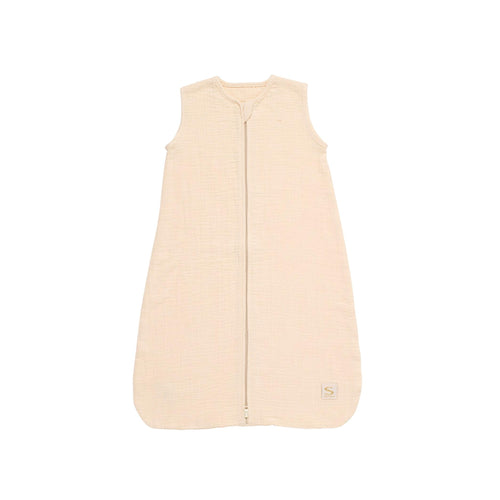 Gigoteuse D'Été Bébé En Double Gaze De Coton - Beige