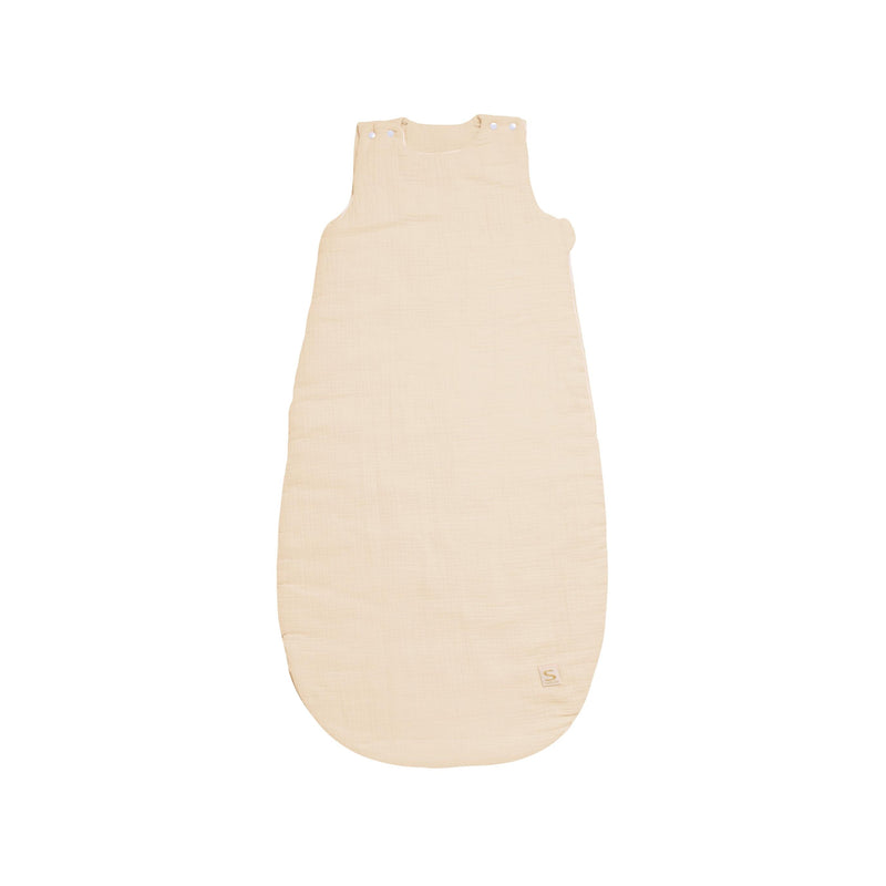 Gigoteuse Bébé Hiver En Double Gaze De Coton - Beige