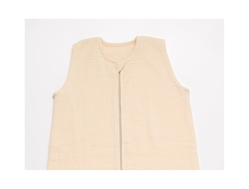 Gigoteuse D'Été Bébé En Double Gaze De Coton - Beige