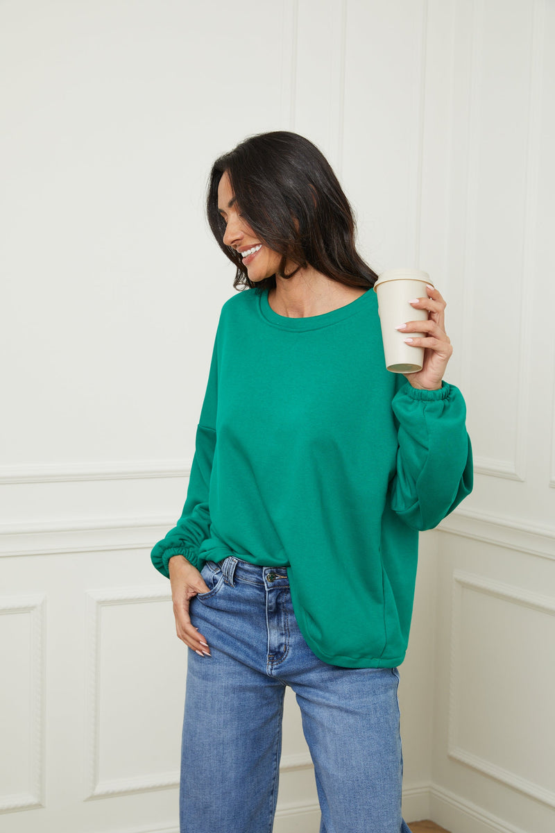 Sudadera Matcha Verde