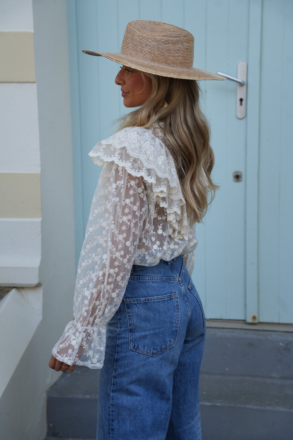 Blouse Brodée Milko - Beige