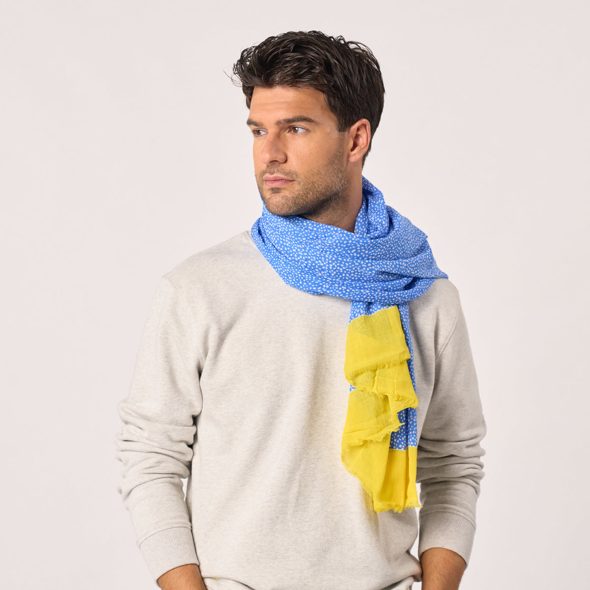 Foulard En 100% Coton Bio - Santorin