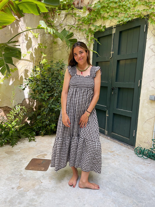 Robe Amaia Marron Vichy