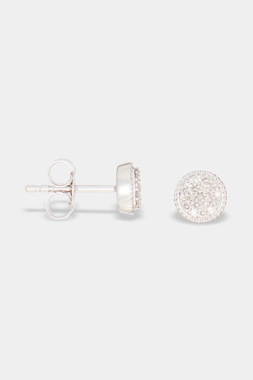 Bouton D'Or" Earrings D0,141/38 - Gold Blanc 375/1000