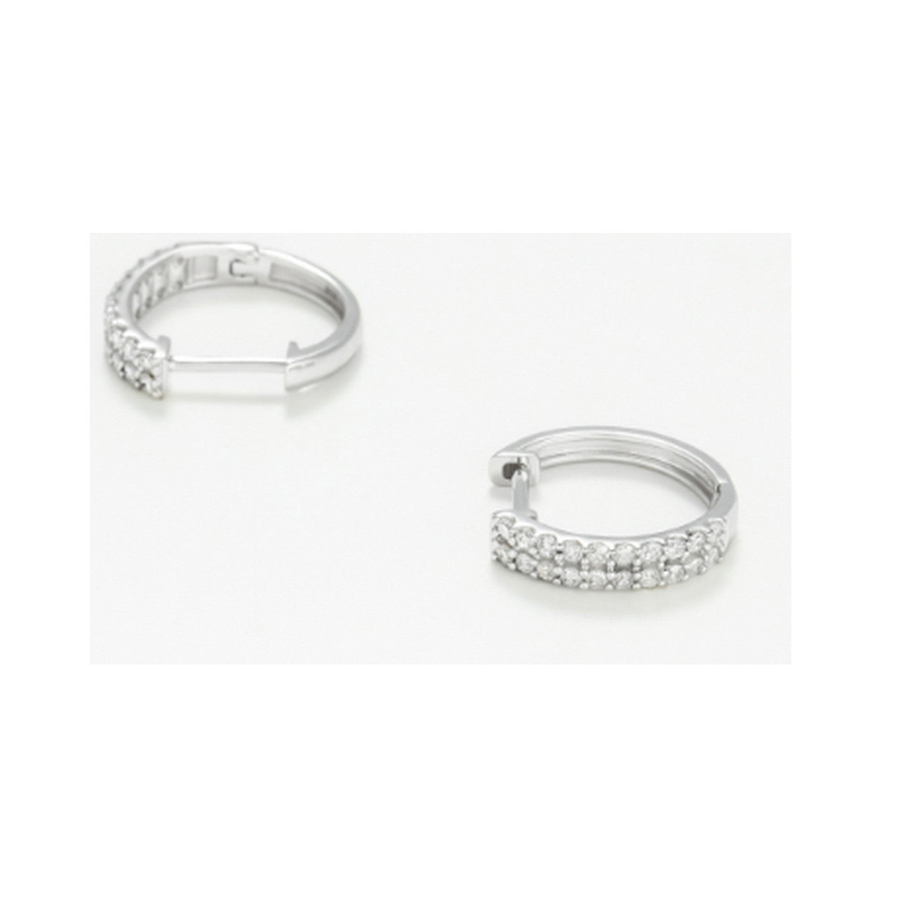 "Isabella" Earrings D0.26/40 - 375/1000 White Gold