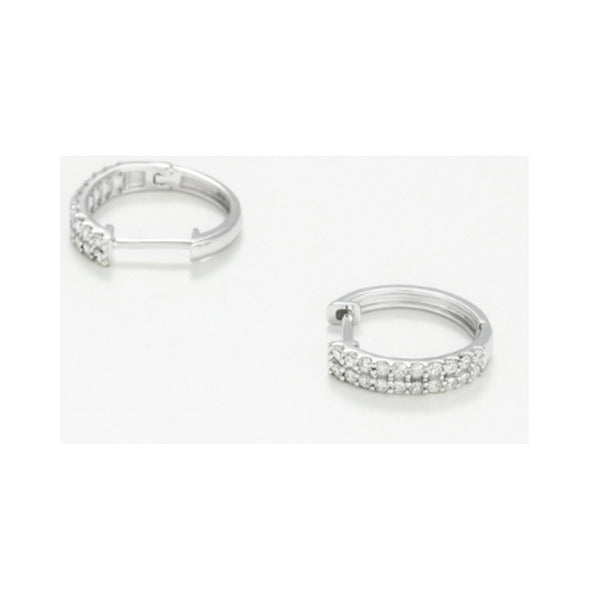 "Isabella" Earrings D0.26/40 - 375/1000 White Gold