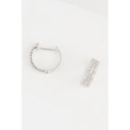 Boucles D'Oreilles "Clélia" D0,27/60 - Or Blanc 375/1000