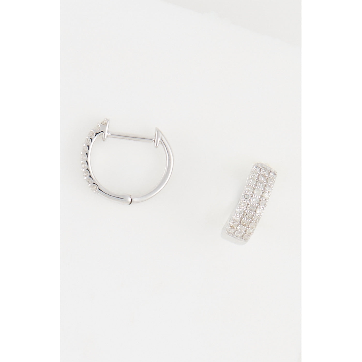 Boucles D'Oreilles "Clélia" Diamants 0,27/60 - Or Blanc 375/1000