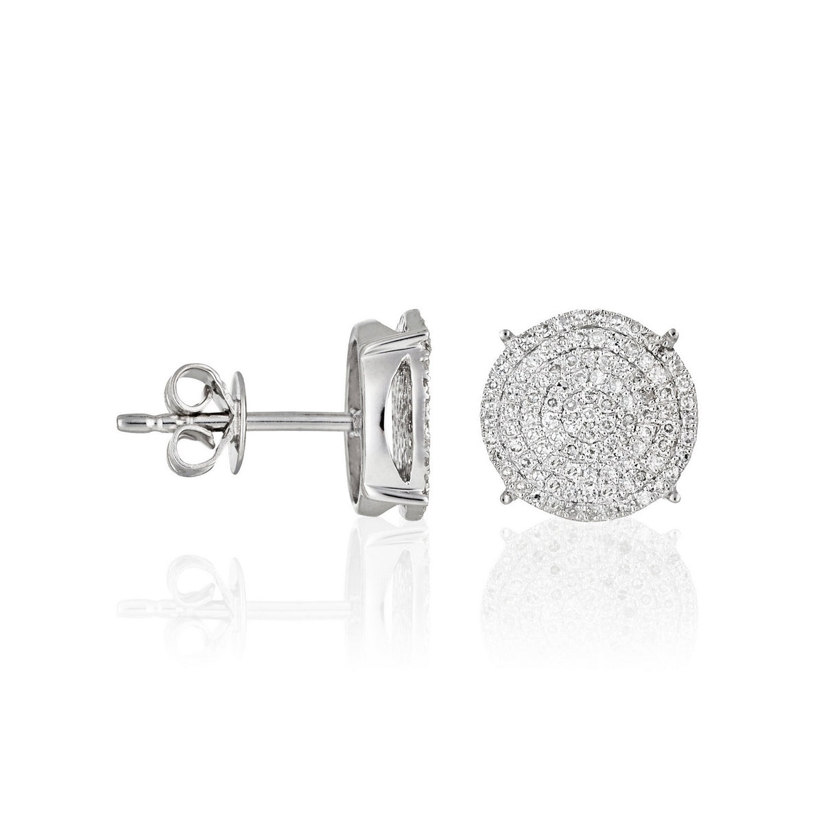Boucles D'Oreilles "Sublissime" Diamants 0,45/200 - Or Blanc 375/1000