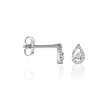 Pendientes "Naïa" D0.08/34 - Oro blanco 375/1000