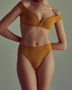 Eclipse High-Waisted Briefs - Mustard