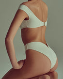 Braguitas de talle alto Eclipse - Blanco