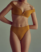 Eclipse High-Waisted Briefs - Mustard