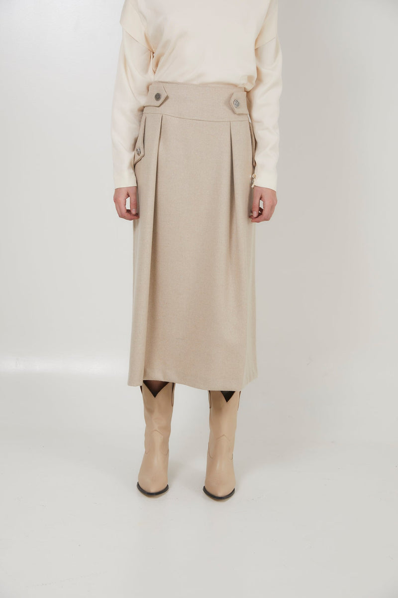 Jupe Autriche Flanelle Sable