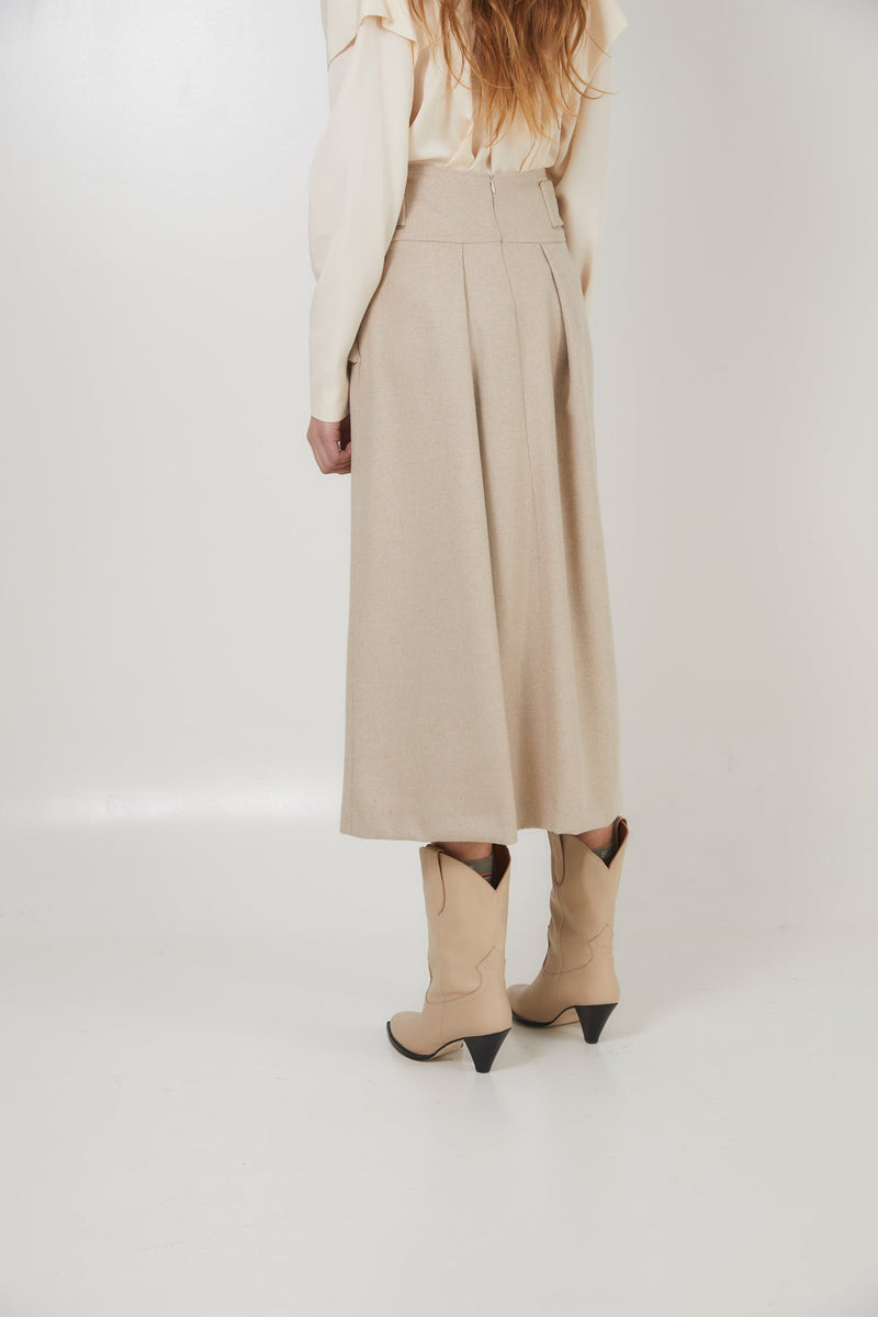 Jupe Autriche Flanelle Sable