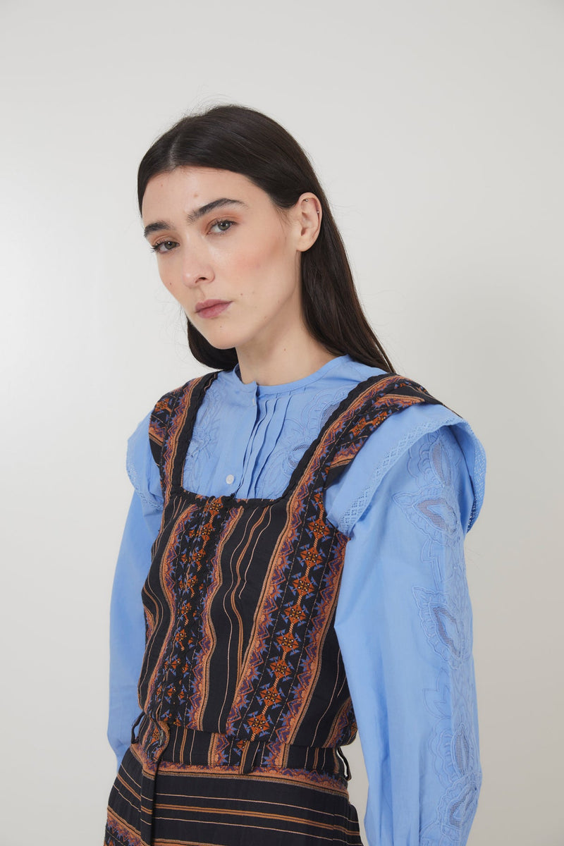Corset Tyrol Grecques Noir