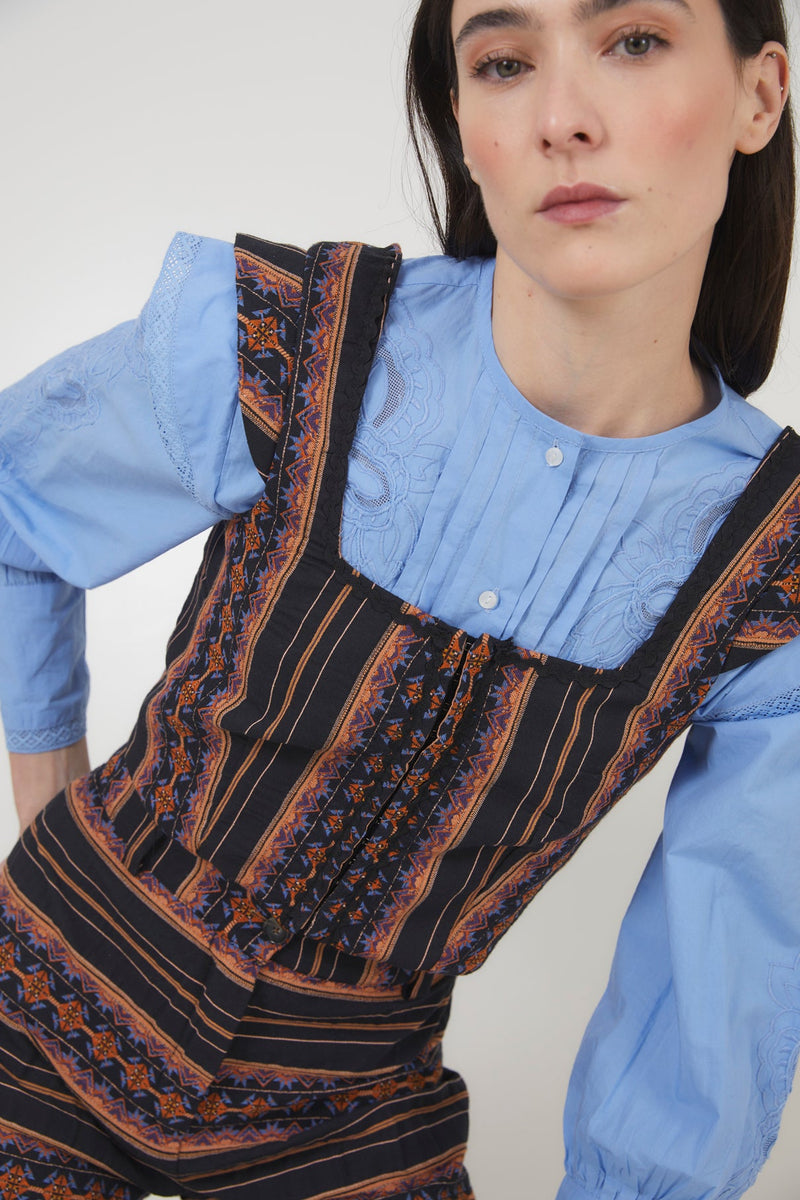 Corset Tyrol Grecques Noir