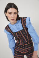 Corset Tyrol Grecques Noir