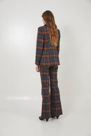 Pantalon Eighties Écosse Bleu
