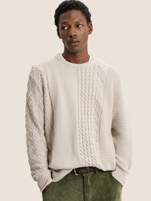 Pull Beige Knitted