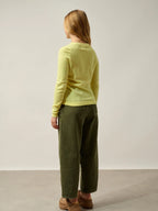 Pull Col Rond Ecrin - 100% Cachemire, 2 Fils - Limonade Fluo - Femme