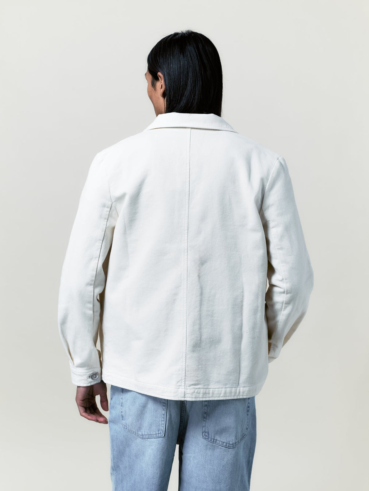 Veste Worker Toile Ecru