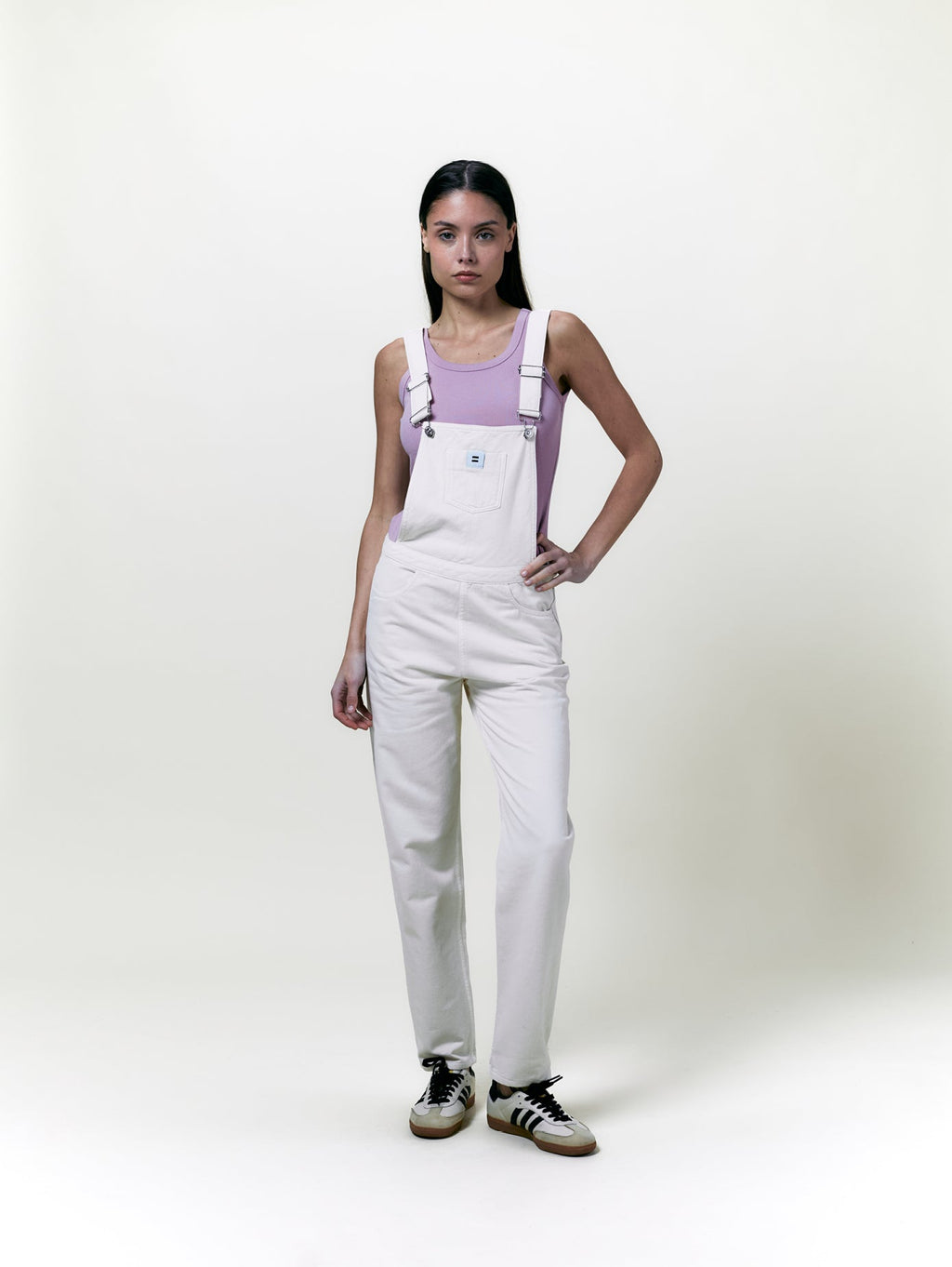 Salopette Mom Toile Écru