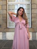 Vestido Largo Suzy Rosa Antiguo