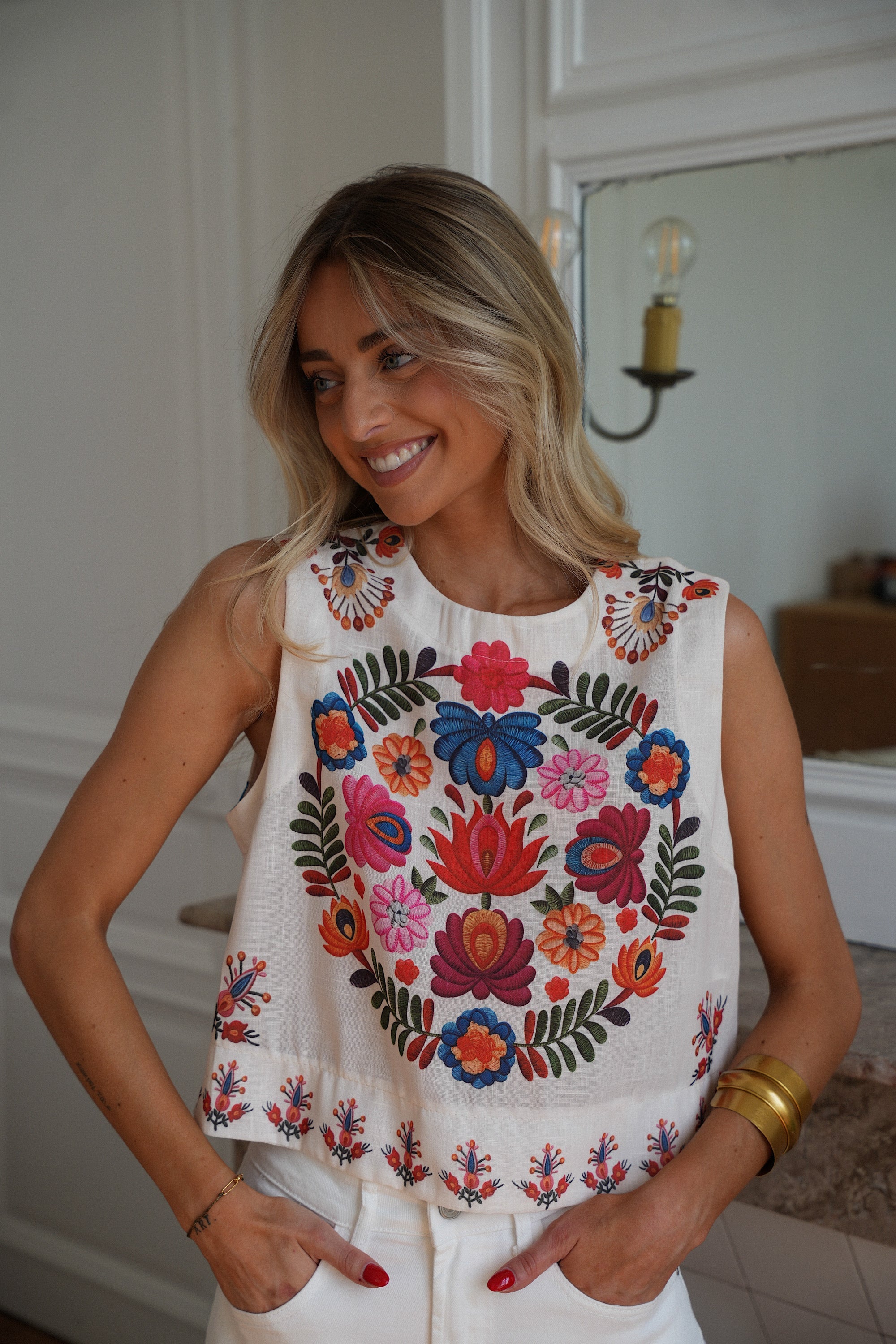 Top Imprimé Rosalie - Coloré