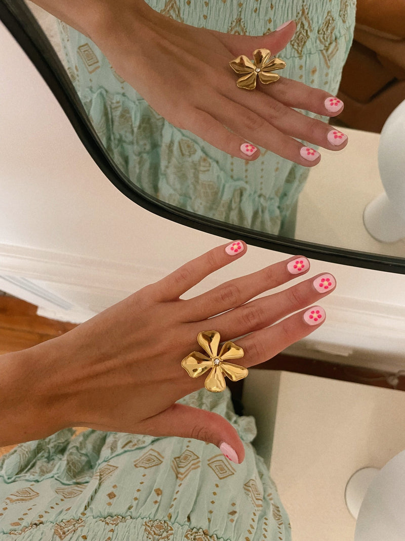 anillo flor