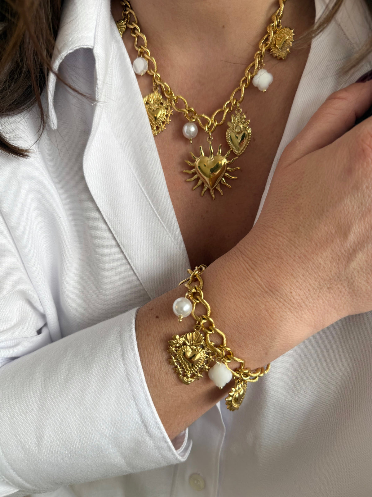 Collier Santi - Multi Pampilles