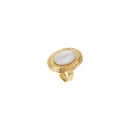 Bague Ovale Eden Nacre Blanche