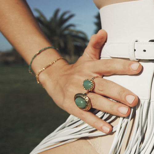 Bague Ovale Eden Nacre Blanche
