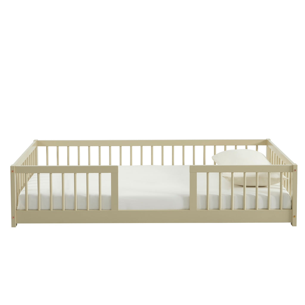 Eden - Letto per bambini con sponde - Pino massello beige