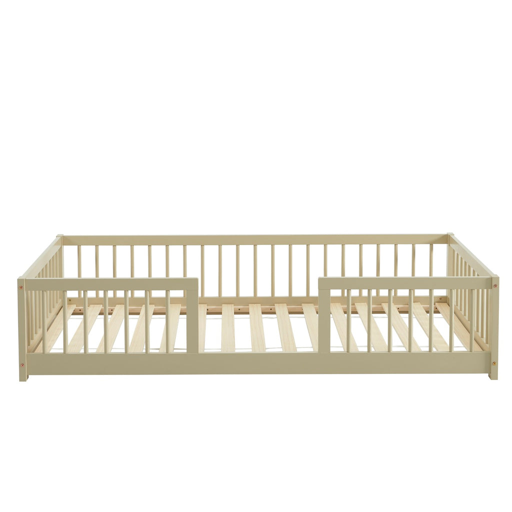 Eden - Letto per bambini con sponde - Pino massello beige
