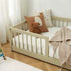 Eden - Letto per bambini con sponde - Pino massello beige
