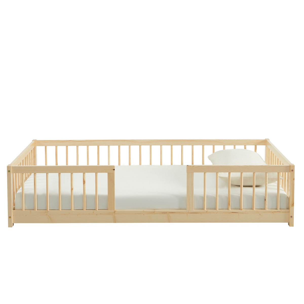 Eden - Letto per bambini con sponde - Pino massello