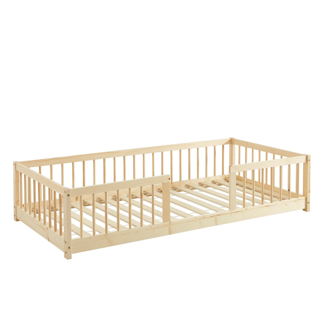 Eden - Letto per bambini con sponde - Pino massello