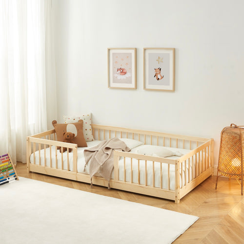 Eden - Cama infantil con barreras - Pino macizo