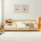 Eden - Letto per bambini con sponde - Pino massello
