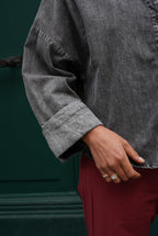 Léonore Denim Gray Shirt