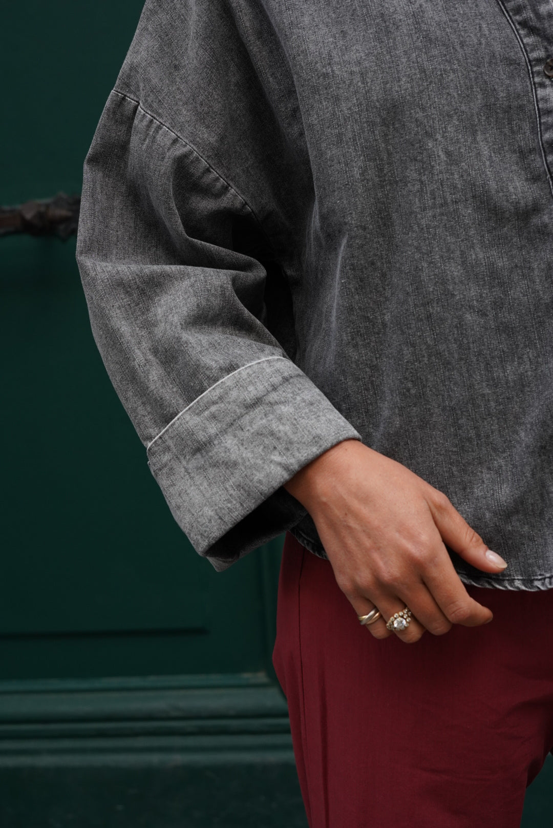 Léonore Denim Gray Shirt