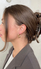 Boucles D'Oreilles Wave Oval