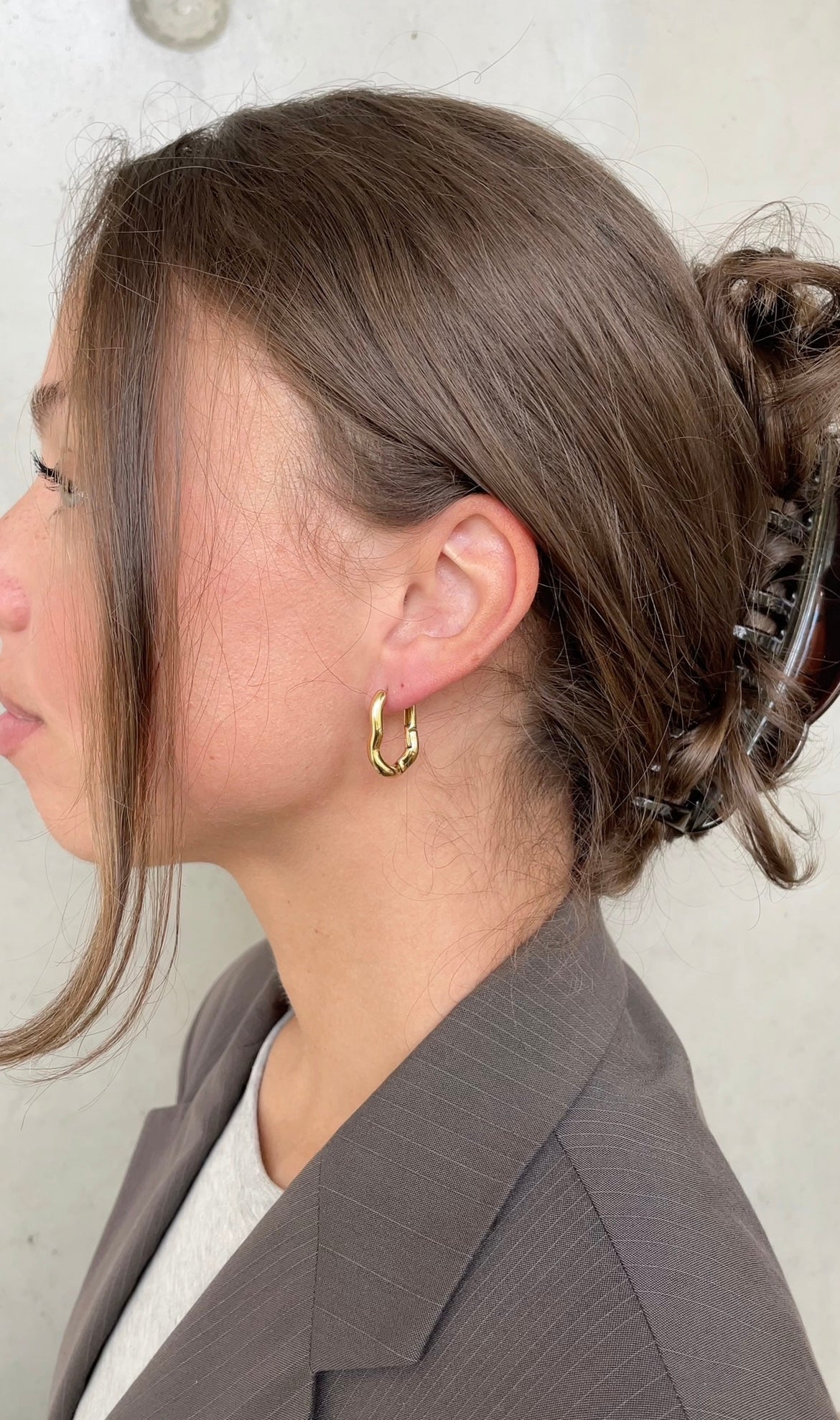 Boucles D'Oreilles Wave Oval