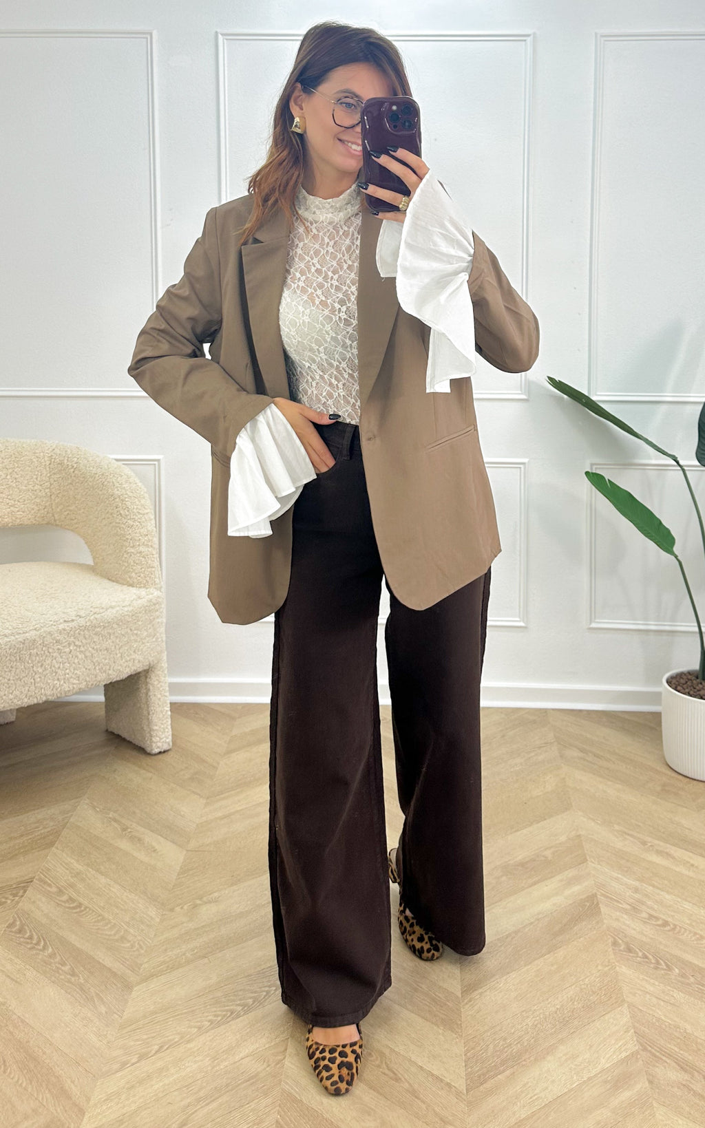 Aloise Blazer - Brown