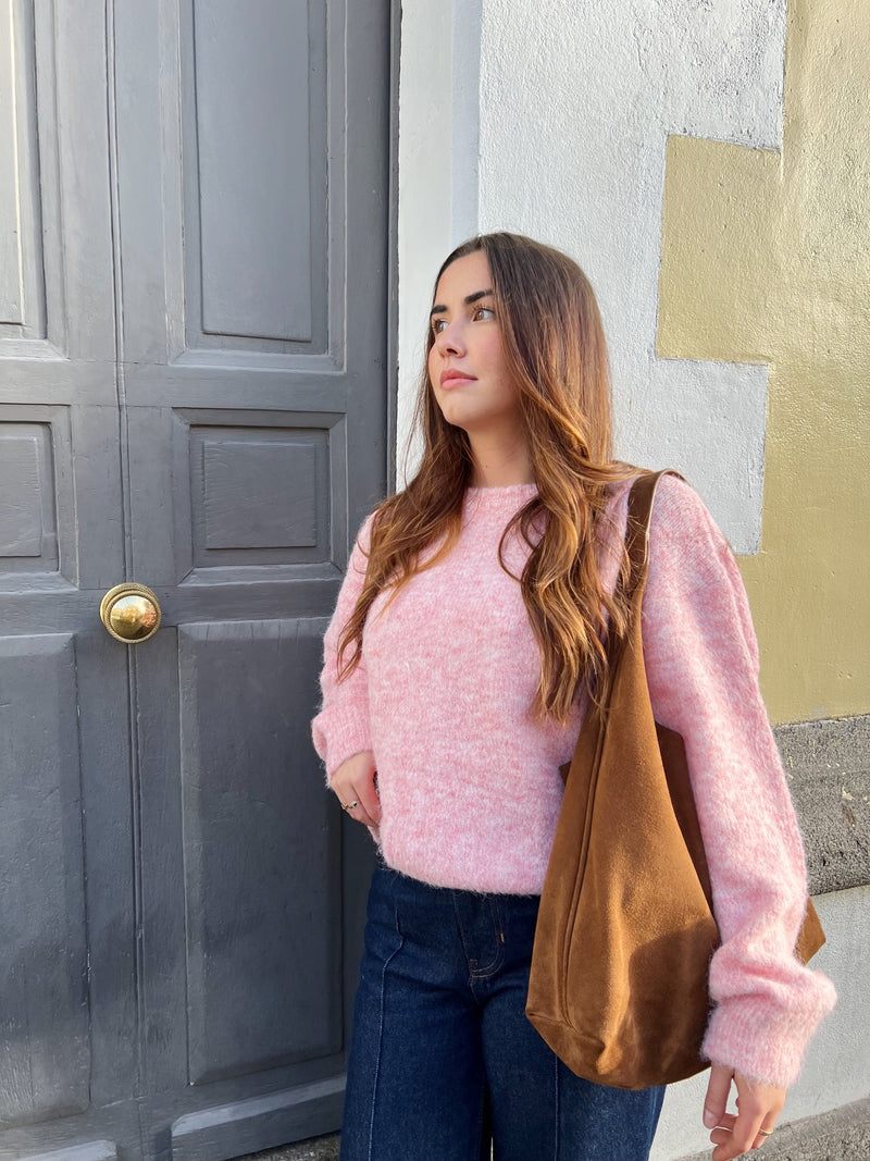 Heather Pink Louise Sweater