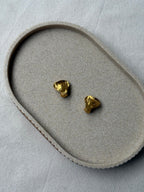 Boucles D’Oreilles Ysl Vintage - Petits Cœurs Dorés